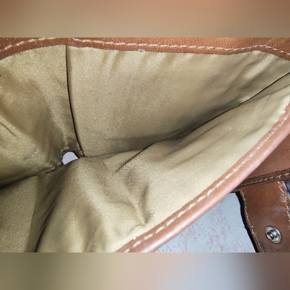 Coach Signature Jacquard Khaki Mini Leather Wallet - Picture 9 of 10